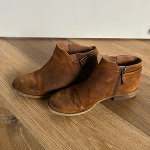Franco Sarto Brown Suede Boots Women’s Size 7.5